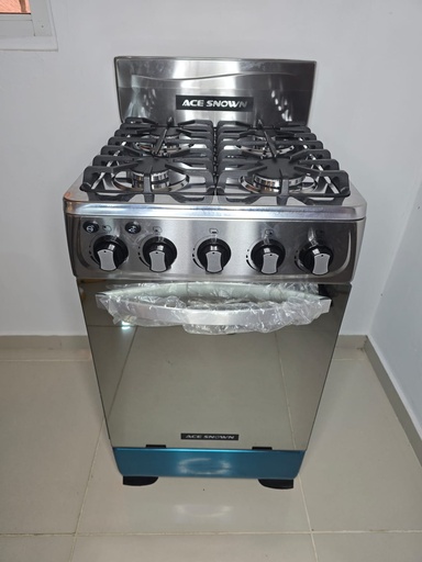 ESTUFA ACE SNOWN INOX DE 20 C/PILOTO Y LUZ FULL R80683 GRIS