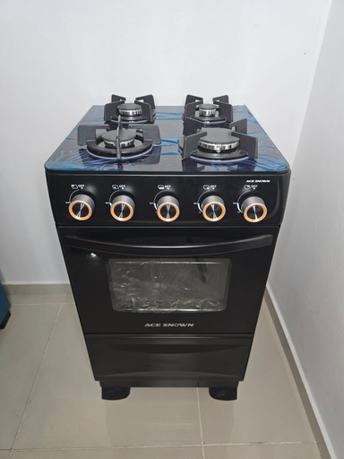 ESTUFA ACE SNOWN D 20 NEGRA TOPE CRISTAL REFORZADA  R80682